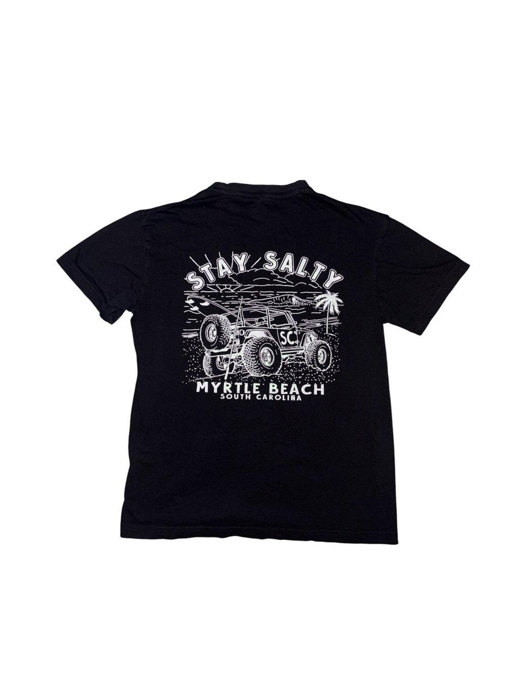Stay Salty Myrtle Beach Graphic Tee - Black